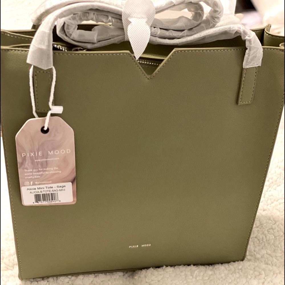 NWT Pixie Mood Alicia Mini Tote - Sage
